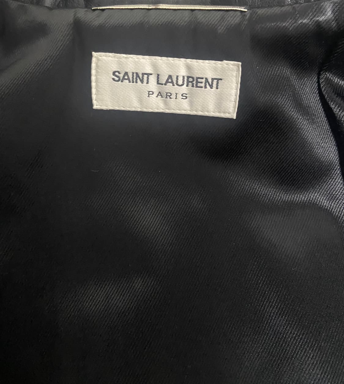 생로랑 l17 오일드카프 46 라이더 가죽 자켓 레더 상품이미지4