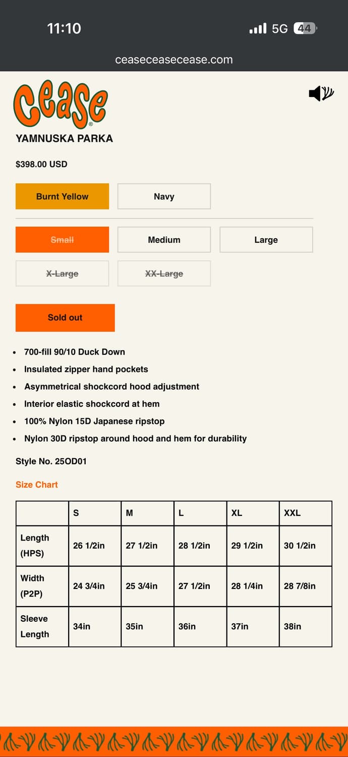 CEASE YAMNUSKA PARKA L 상품이미지9