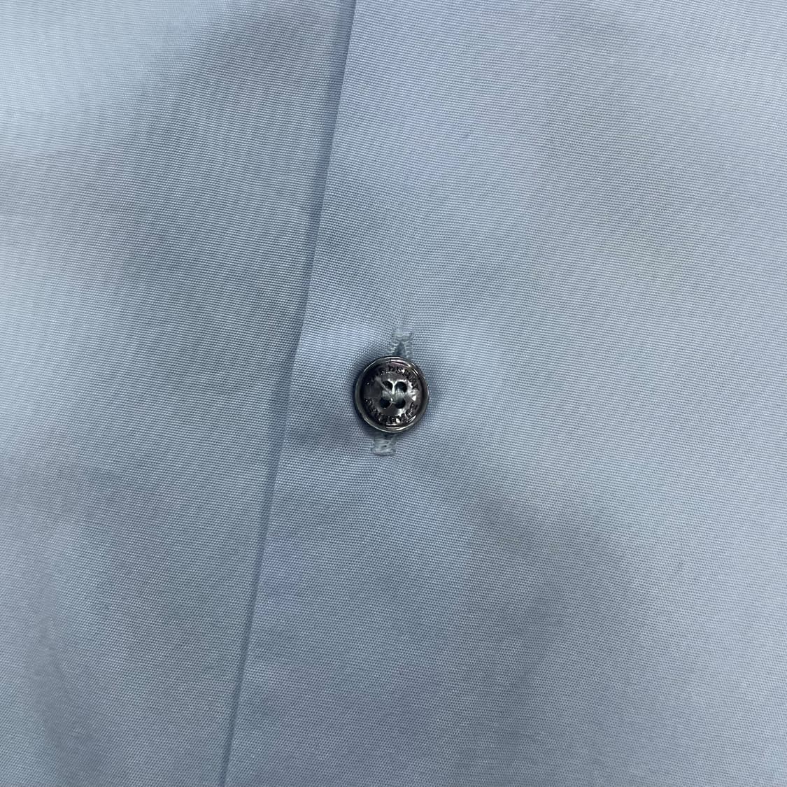 버버리 Burberry 슬림핏 포플린 코튼 셔츠 소라 상품이미지3