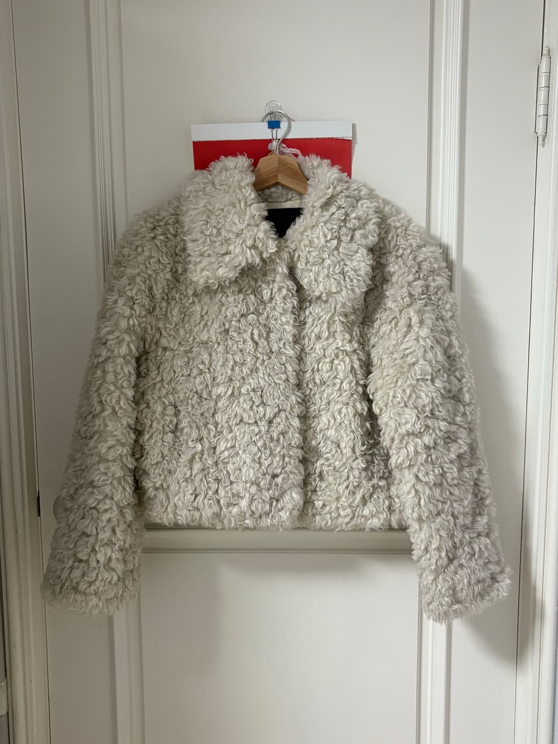 레프트서울 퍼자켓 아이보리 상품이미지2