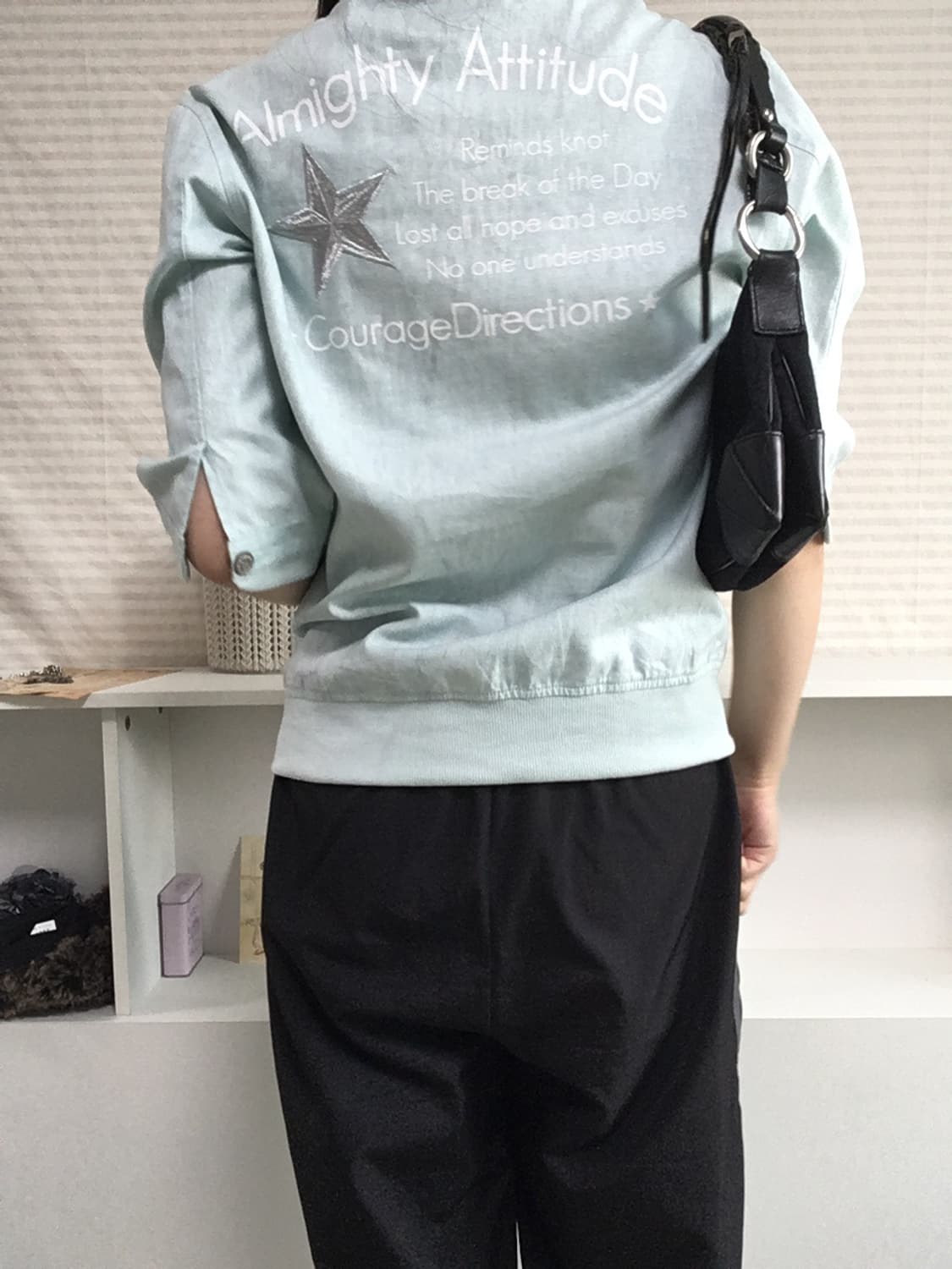 jpn vintage 스카이 블루 디테일 집업 y2k 스트릿 펑크 일본빈 상품이미지5
