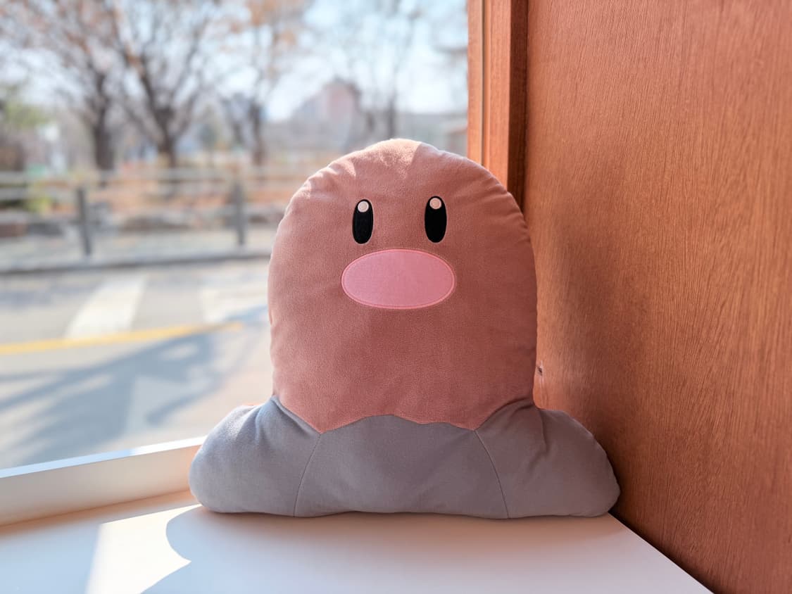 일본 포켓몬 디그다 쿠션 봉제인형 37cm 상품이미지2