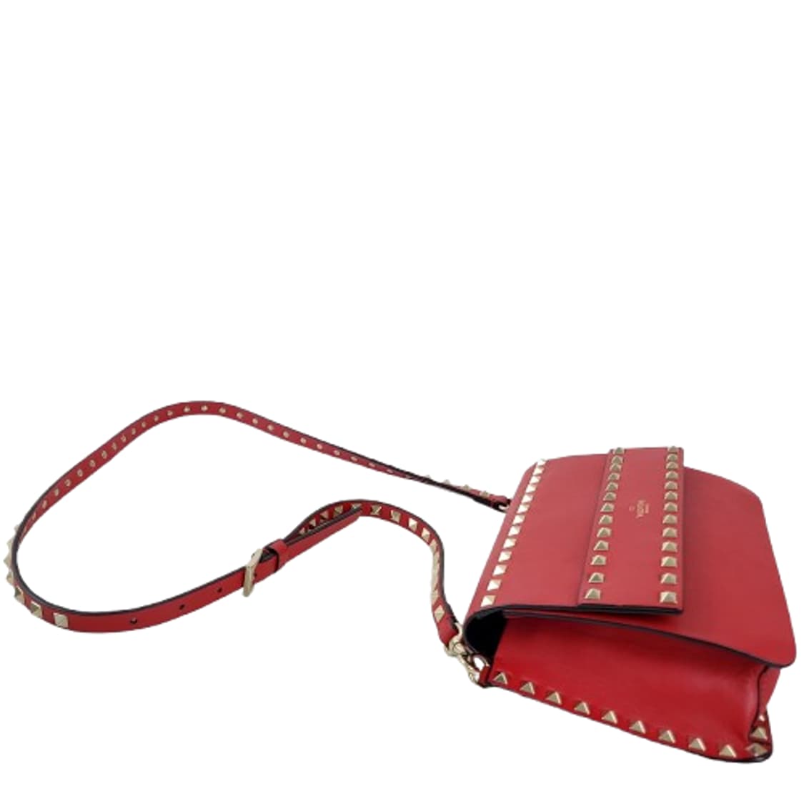 정품 발렌티노 락스터드 레드 크로스백 상품이미지6