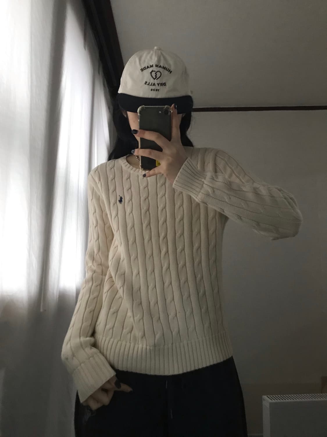 폴로 아이보리 케이블니트 상품이미지2