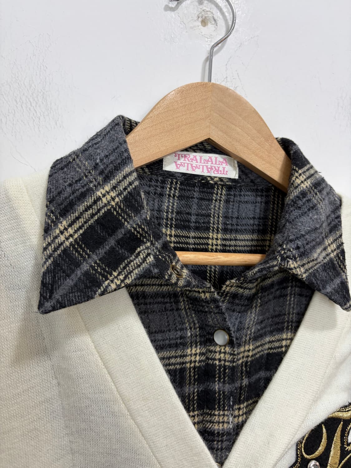 Tralala 오네갸루 리본 프릴 레이어드 니트 원피스 상품이미지7