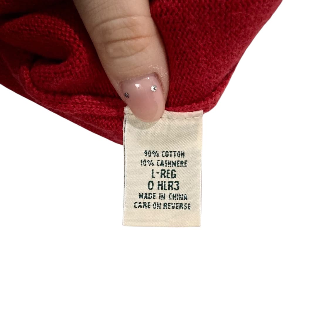 L.L.Bean 90’s 레드 라운드 니트 상품이미지4