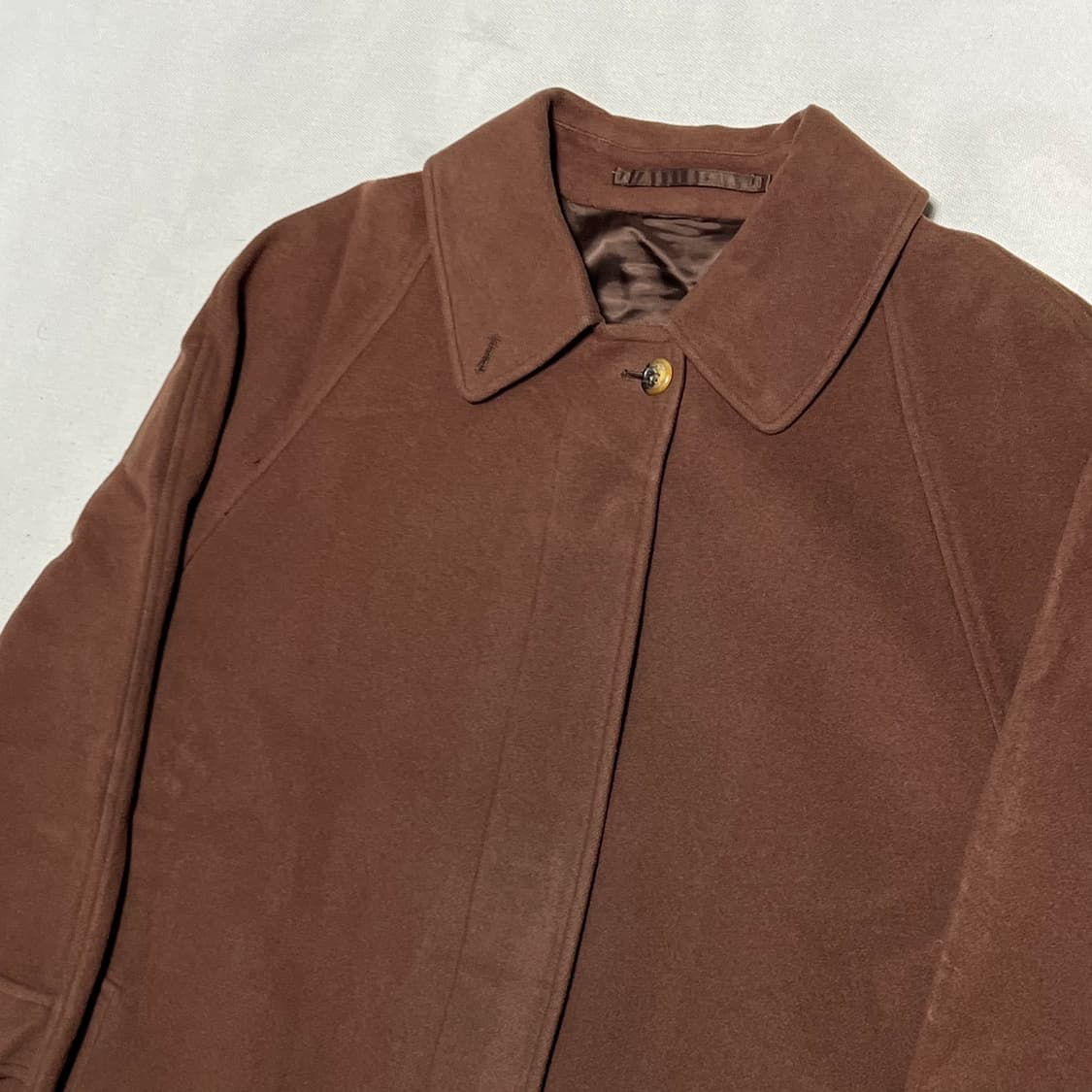 M 버버리 브라운 울 코트 상품이미지1