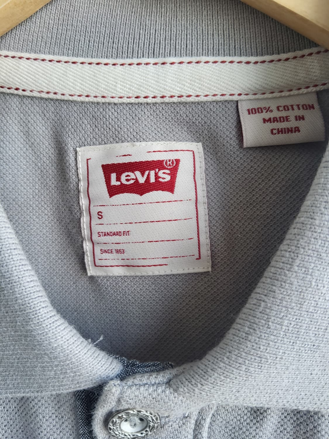 리바이스 남성용 카라티셔츠 90사이즈 기본핏  코튼 상품이미지4