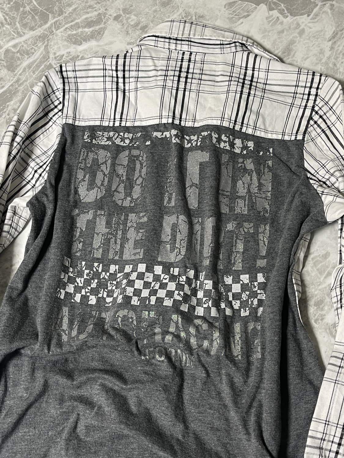 (Goddess)2way sleeve check shirts 상품이미지7