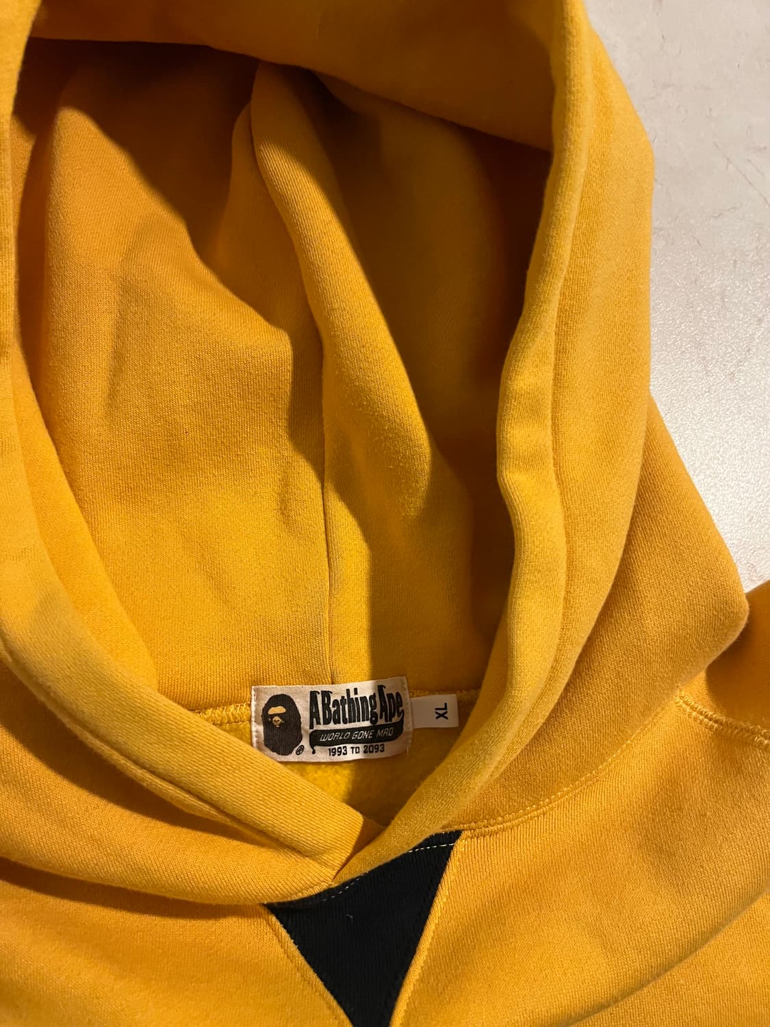 베이프 블록 컬러 후드 XL 상품이미지5