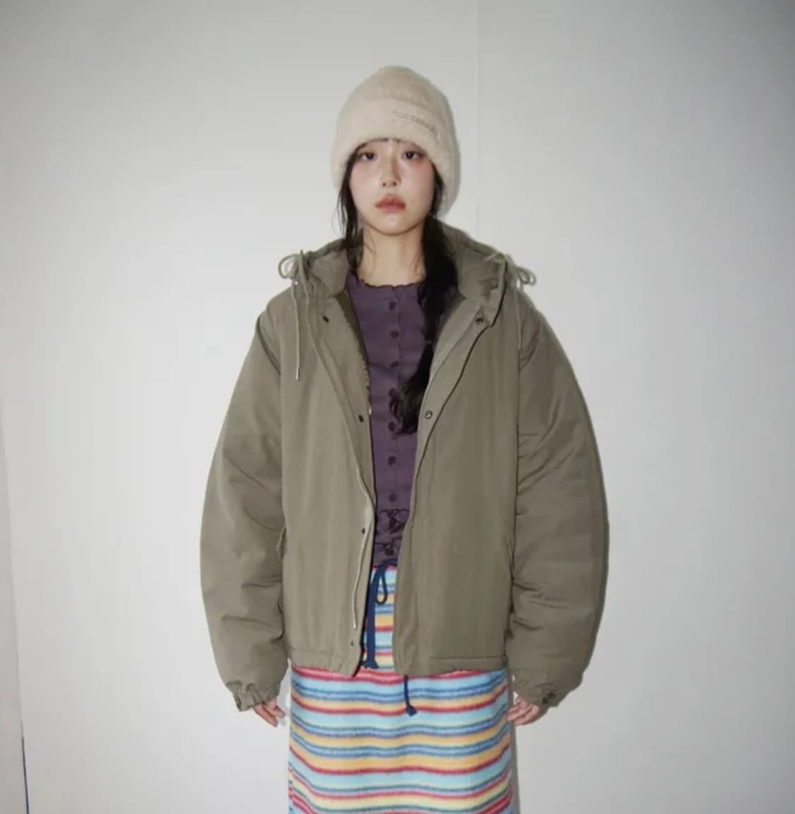 김아홉 어반 후디 멜론 야상 패딩 상품이미지1