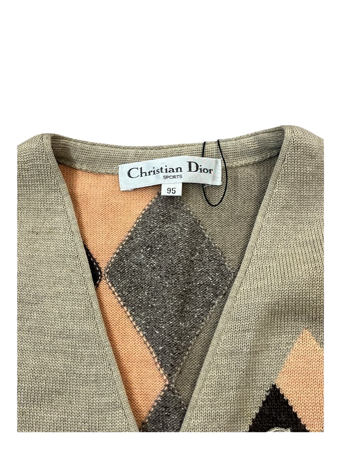 디올 아가일 니트 베스트 베이지 95 #csz1767 상품이미지5