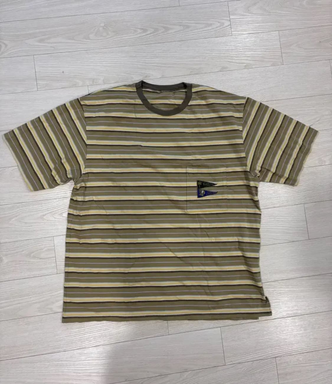 [XL] 캐피탈 멀티 보더 저지 패넌트 티셔츠 상품이미지1