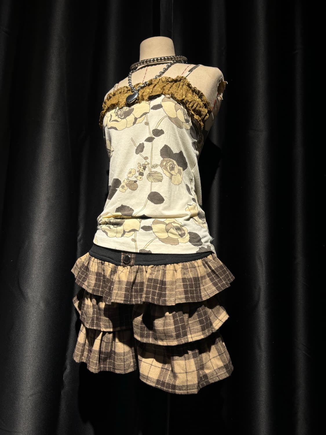 플로럴 패턴 탑 상품이미지3