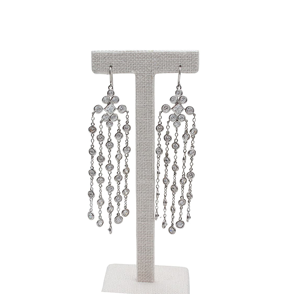 크리스탈 샹들리에 925실버 귀걸이 상품이미지1