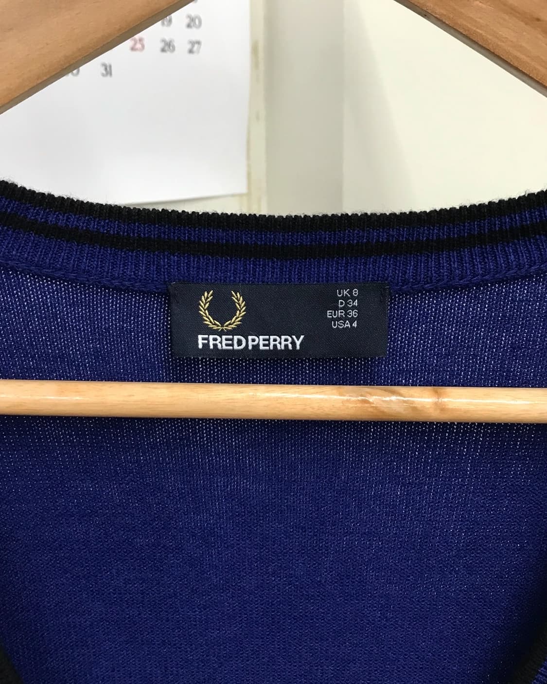 프레드페리 메리노 울 가디건 상품이미지2