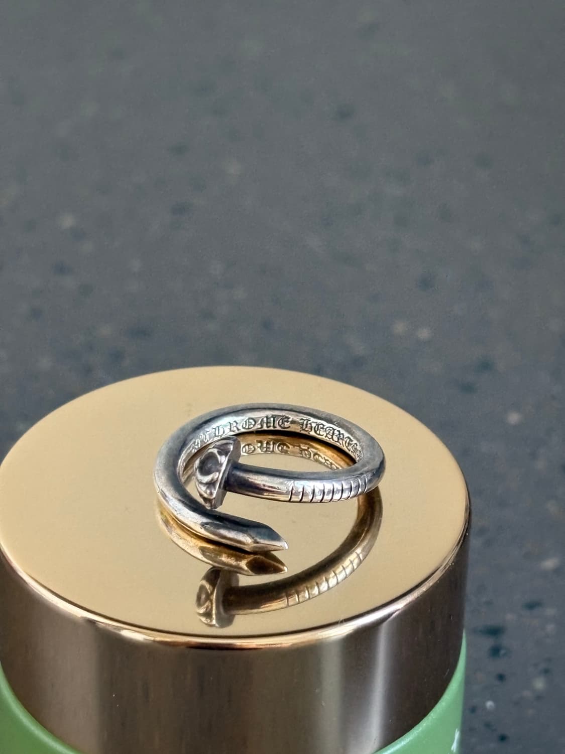 (정품) 크롬하츠 크로스 볼 네일링 size 16호 상품이미지1