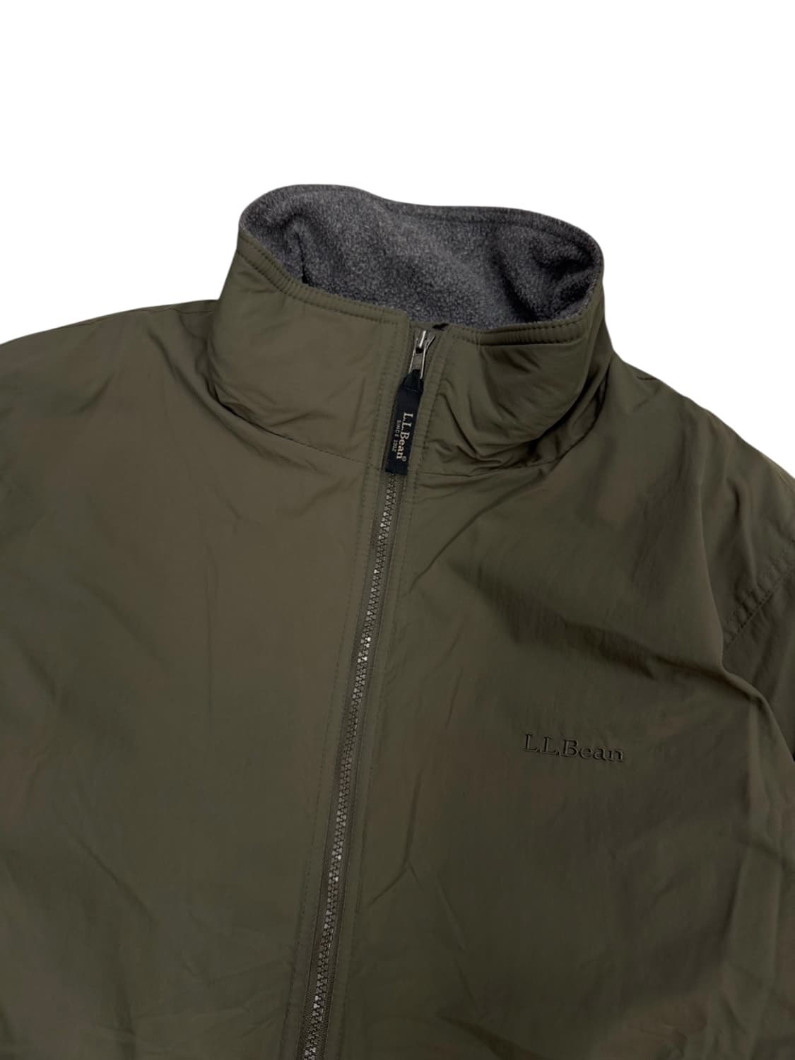 엘엘빈 플리스 집업 카키 (L)  상품이미지2