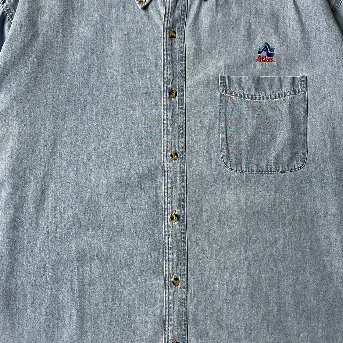 PORT AND COMPANY 빈티지 코튼 데님 셔츠 A00741 상품이미지3