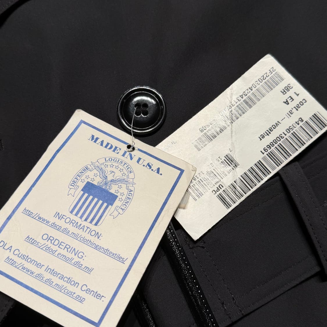 새상품)미군 오리지널 트렌치 코트 38R 100 내피 상품이미지2