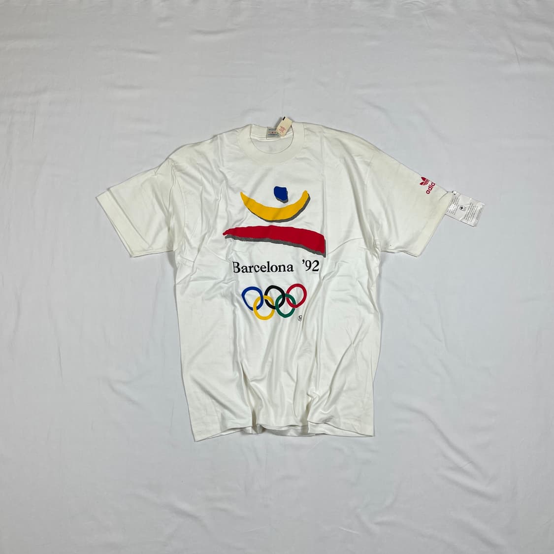 데드스탁 90‘s 아디다스 바르셀로나 92 올림픽 반팔티 상품이미지1