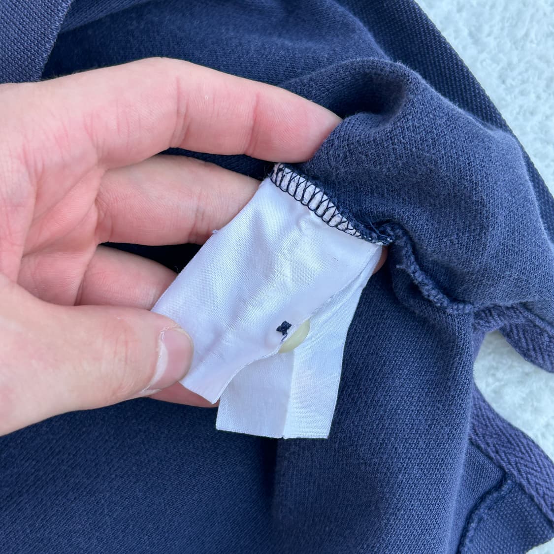 랄프로렌 네이비 크레스트 자수 로고 반팔카라티 상품이미지10