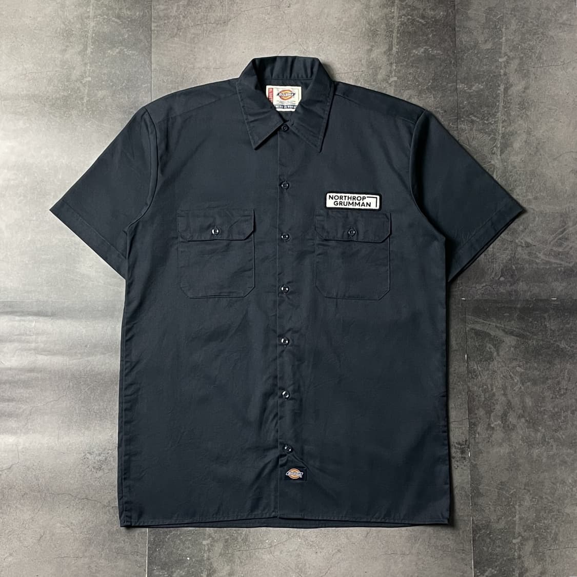 DICKIES 디키즈 빈티지 네이비 반팔 워크 셔츠 A00928 상품이미지1