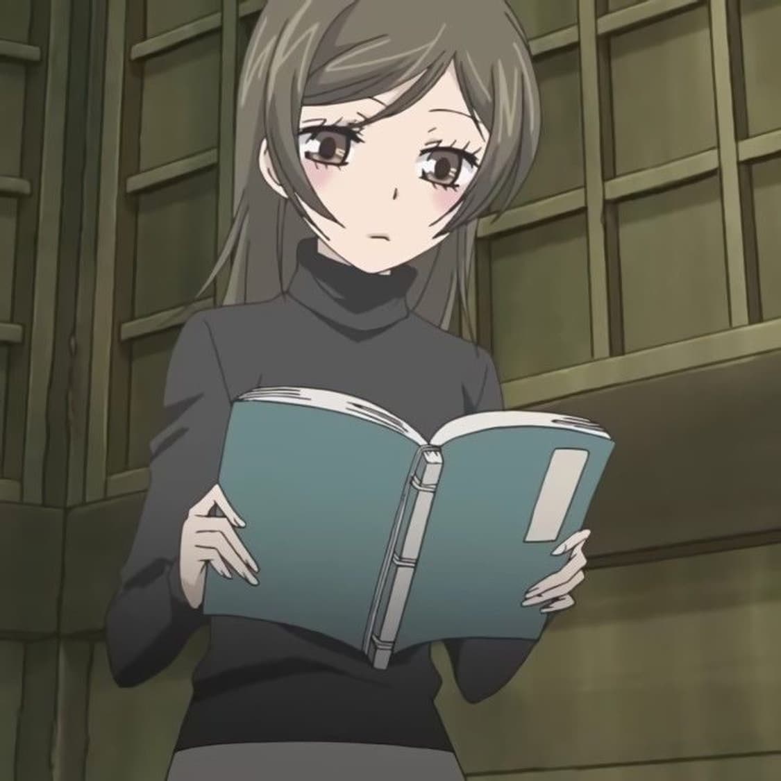 Vintage 목폴라 체크 니트 상품이미지3