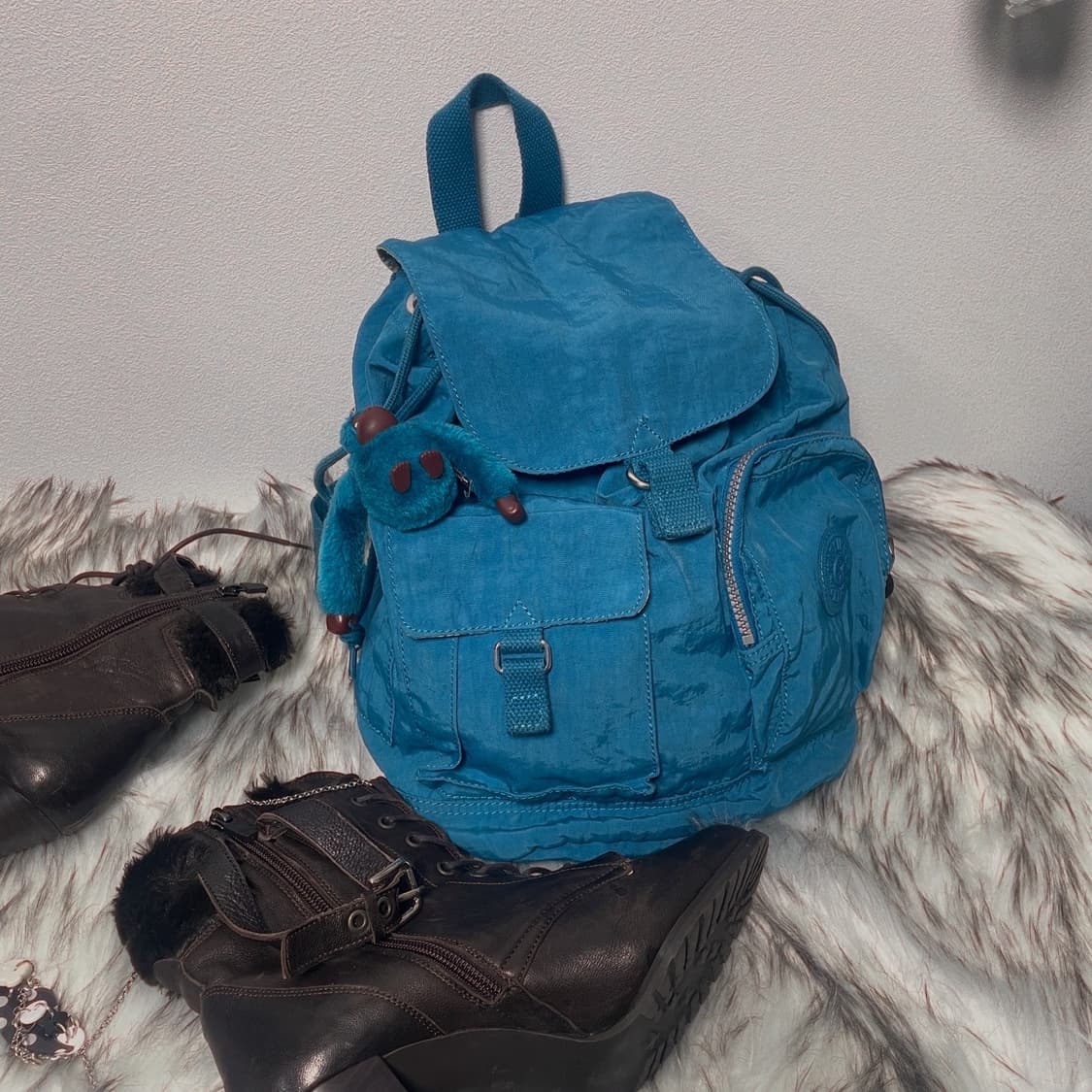 키플링 민트색 백팩 상품이미지1