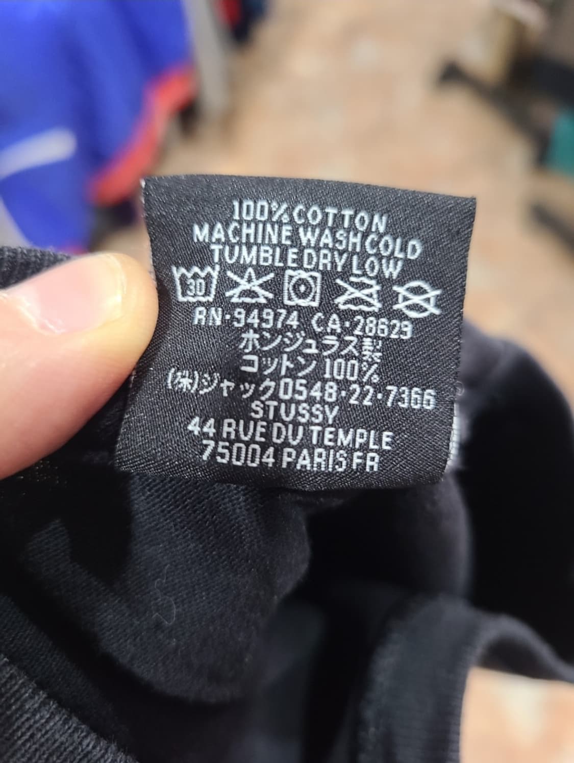 스투시 Stu C. 카모 로고 반팔티 블랙 상품이미지4