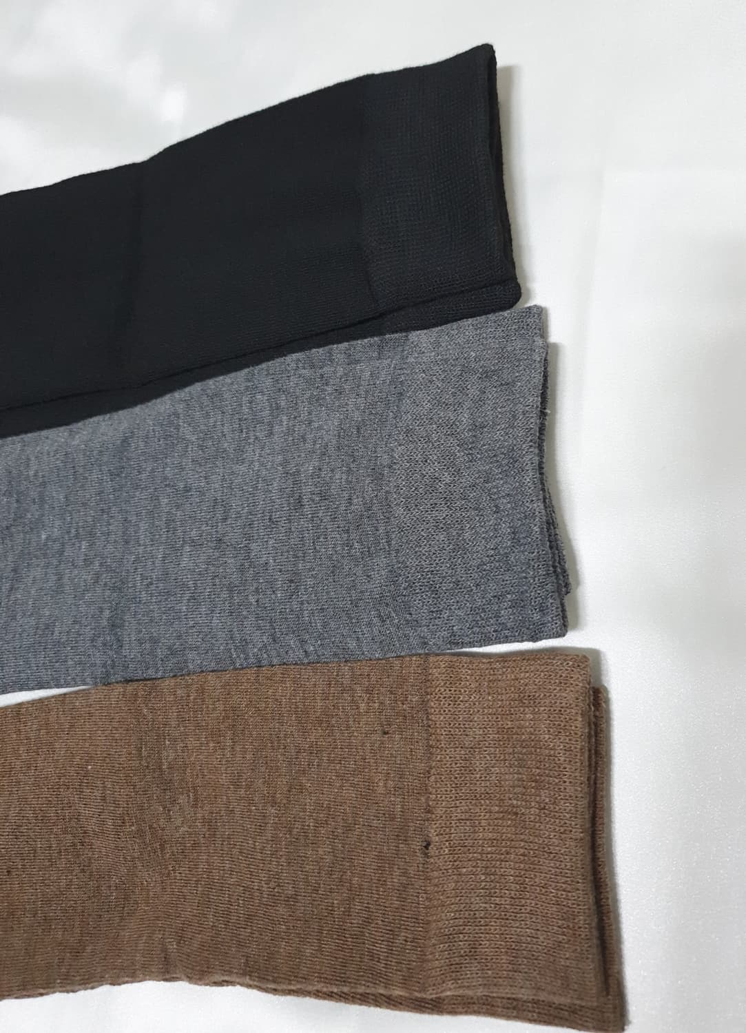 3컬레 가격~ 그레이 블랙 브라운 오버롱니삭스 오버니삭스 긴양말 무릎양말 상품이미지5