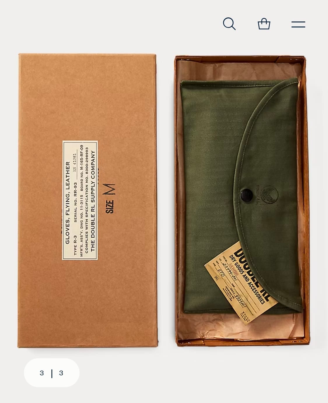 RRL 라인 레더 글로브 S 상품이미지3