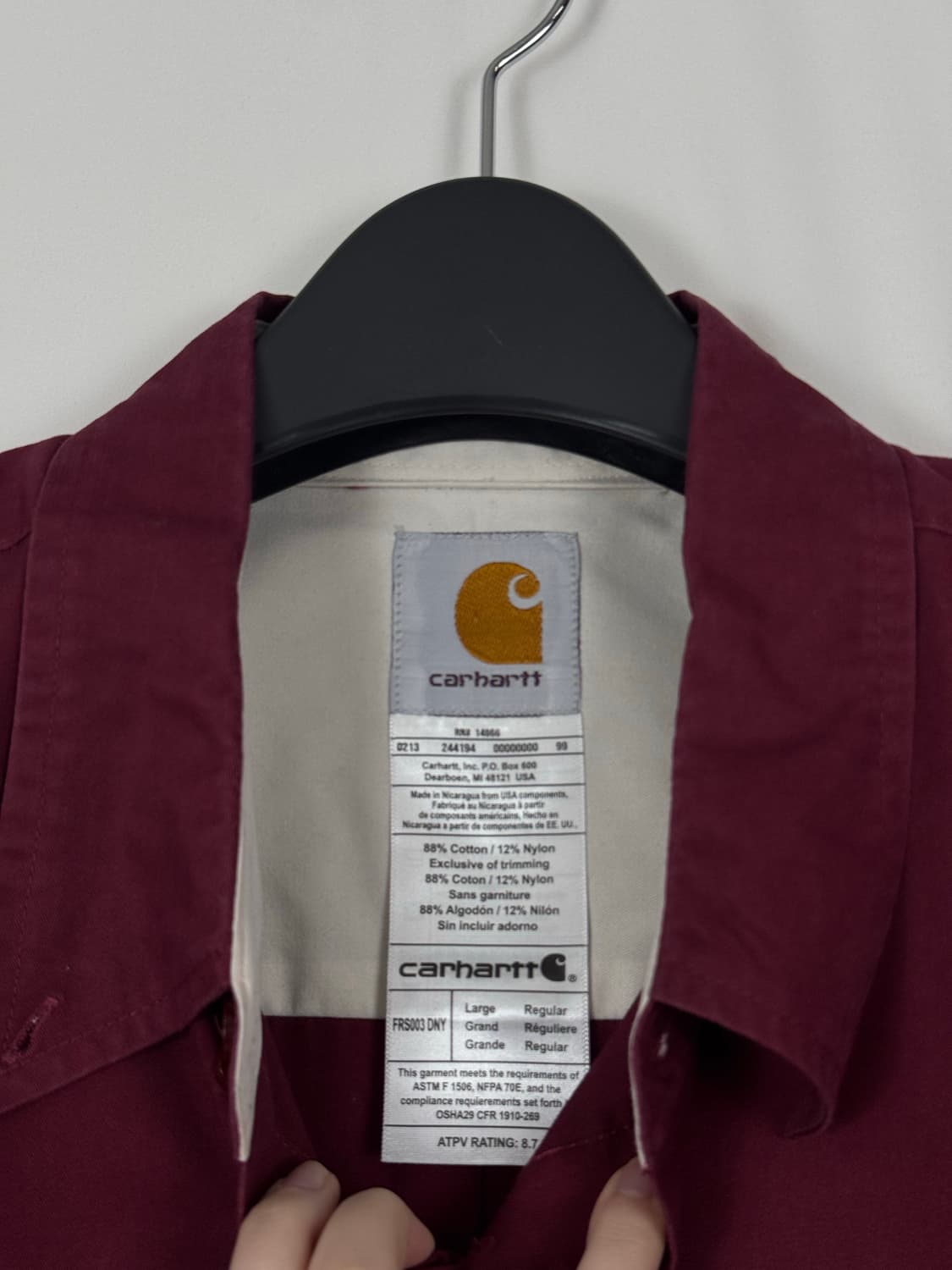 b202) 칼하트 워크 셔츠 상품이미지3