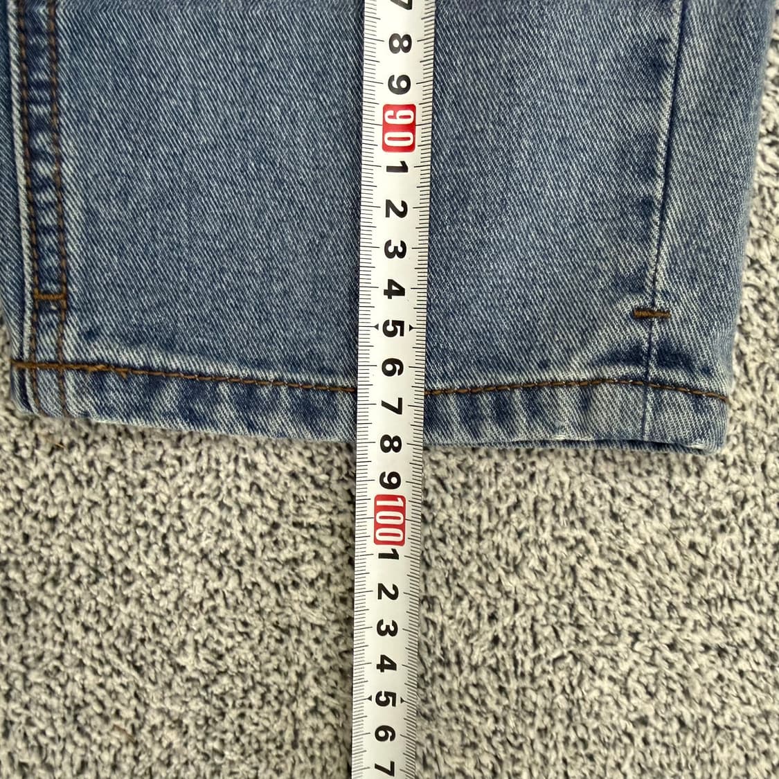 [26] 무신사스탠다드 미디엄인디고 아치 테이퍼드 진 0119T2 상품이미지9