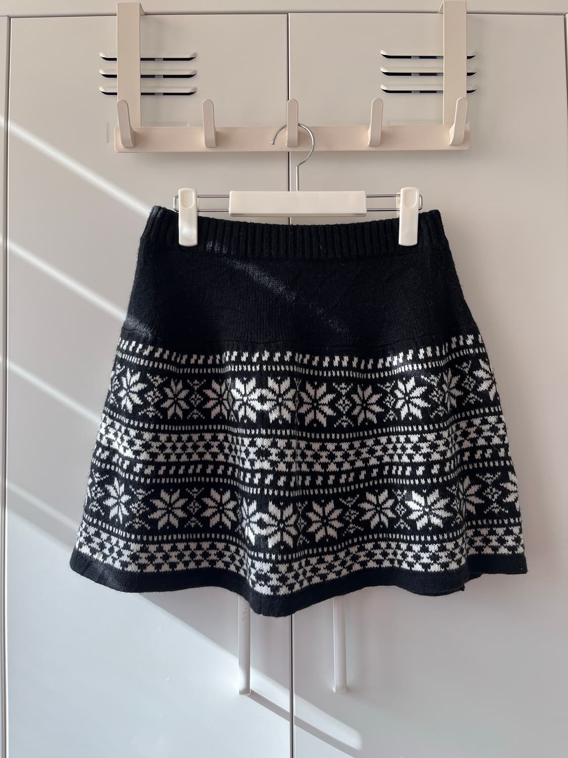 Japanese vintage 노르딕 눈꽃 니트 스커트 상품이미지1