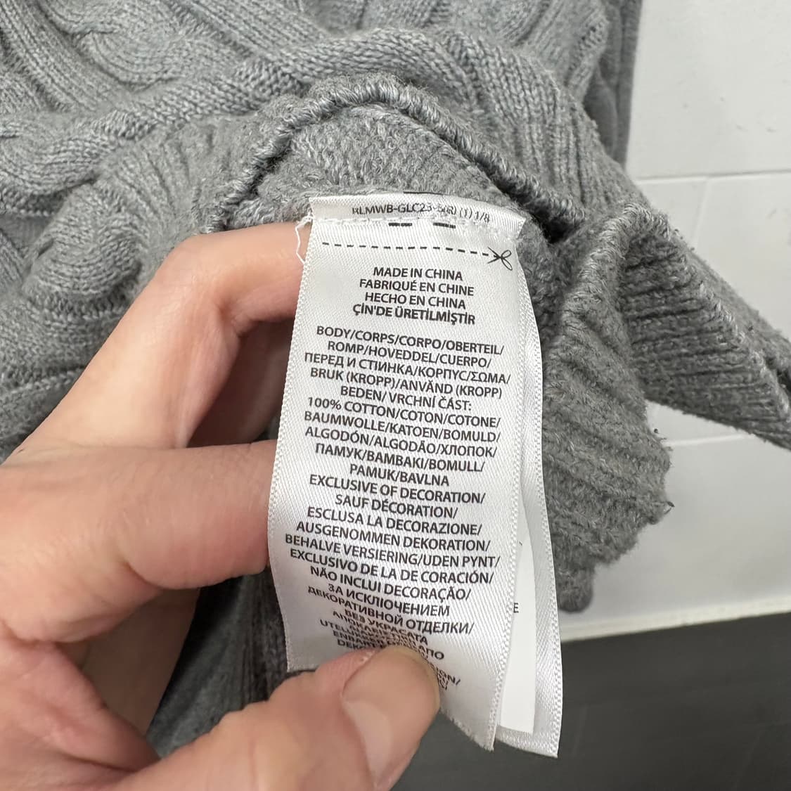 폴로 랄프로렌 꽈배기 니트 상품이미지4