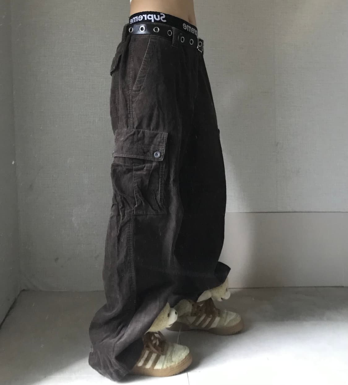 TBJ jeans 브라운 코듀로이 카고팬츠 상품이미지4