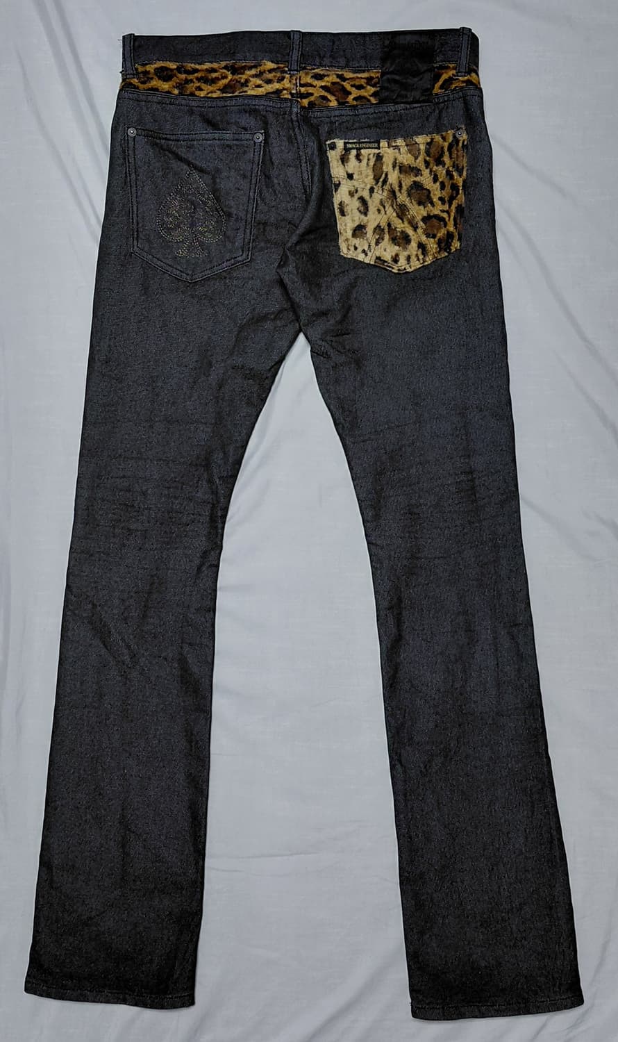 [희귀/S] SMACK ENGINEER 레오파드 패치 펑크 데님 상품이미지8