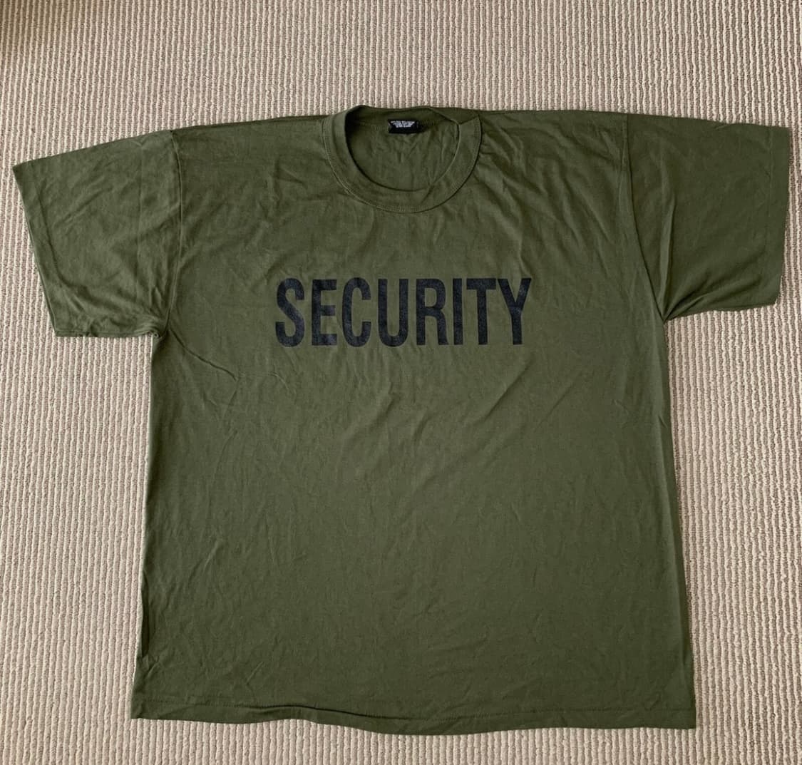 80s SECURITY 빈티지 티셔츠 싱글스티치 상품이미지1