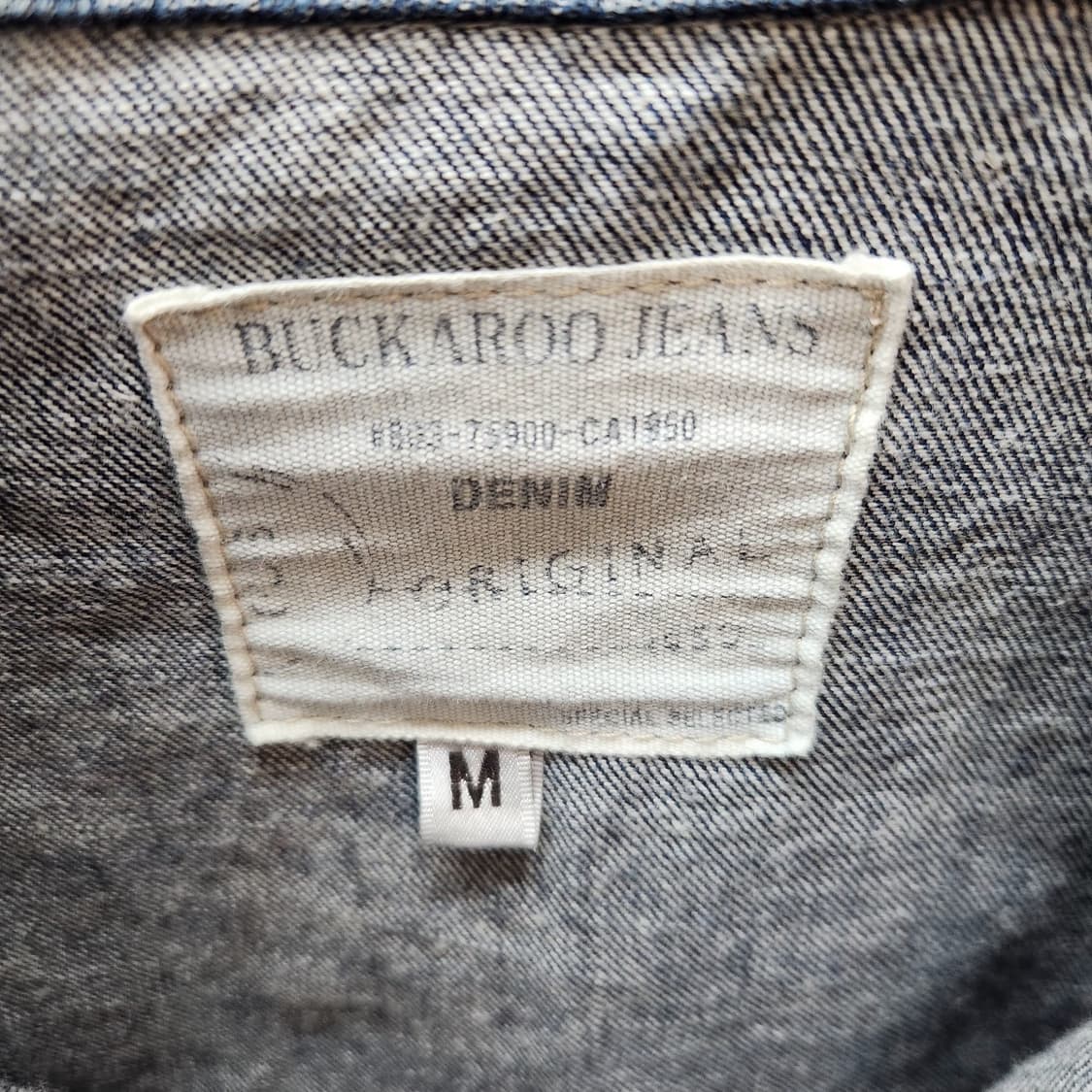 버커루 스티치 디테일 유니크 워싱 데님 자켓 M(M) 남여공용 상품이미지5