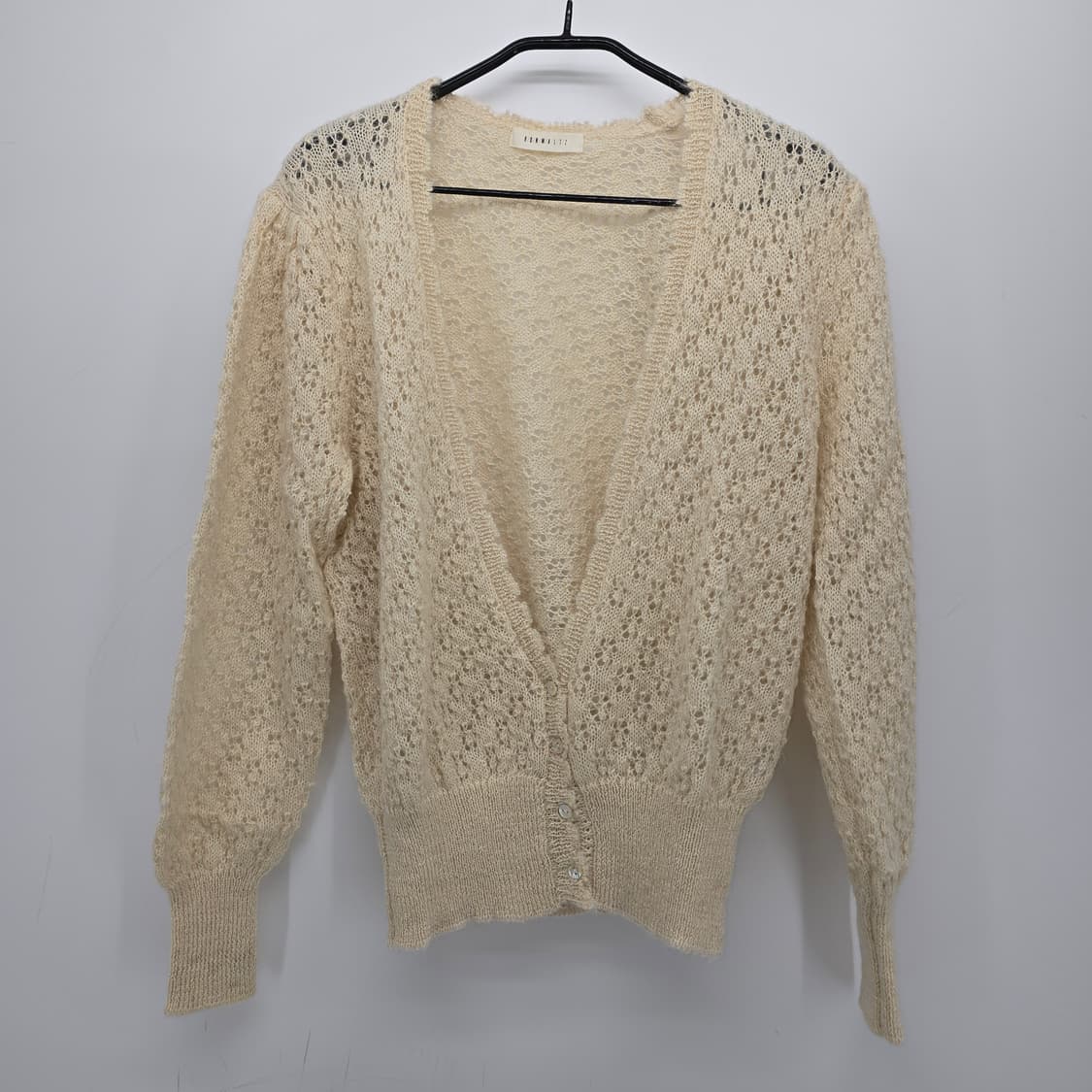 일본 빈티지 레이스 니트 가디건 상품이미지1