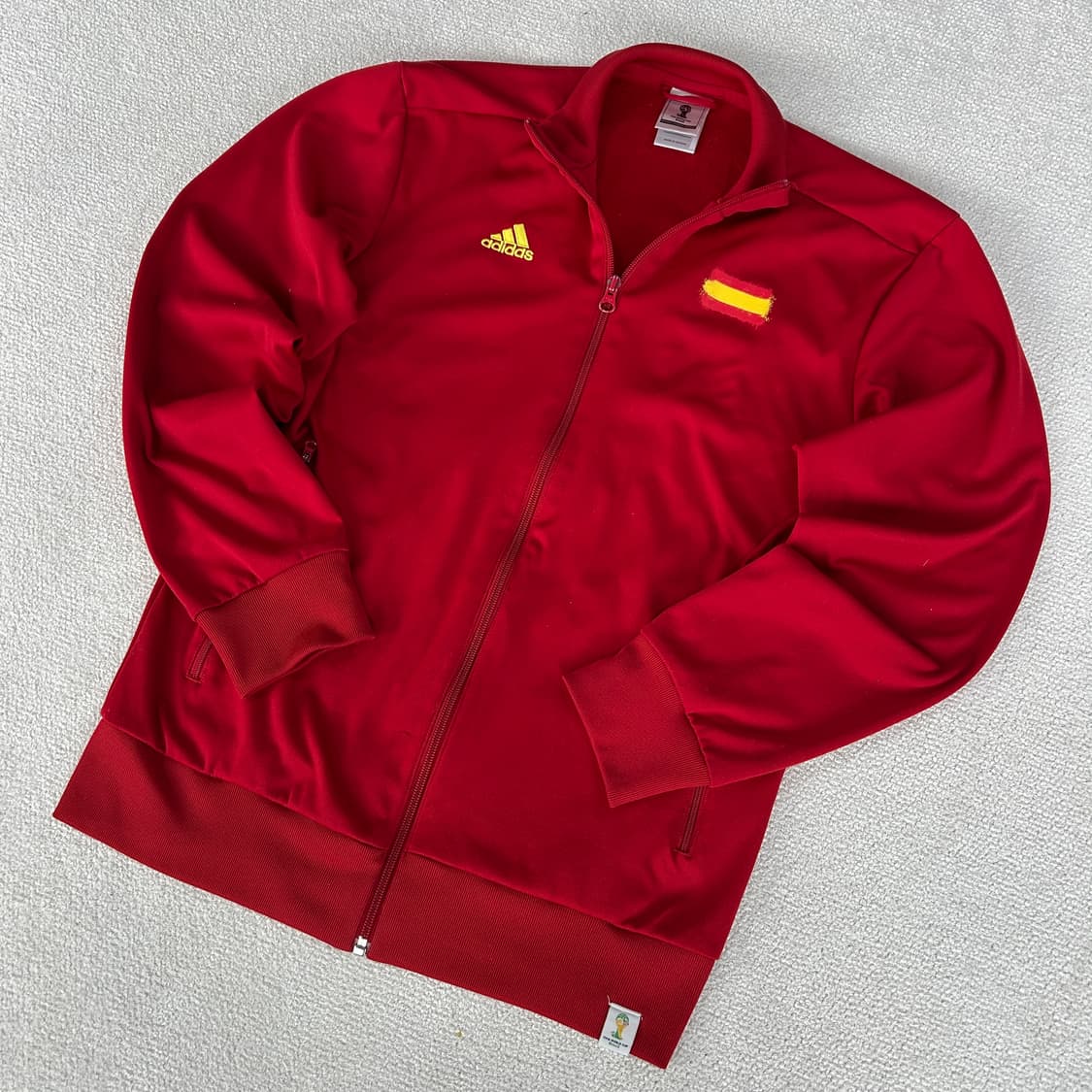아디다스 스페인 축구 국가대표팀 트랙탑 레드 m 상품이미지1