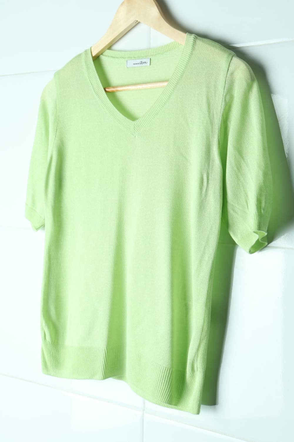 W(M) 로엠 반팔 티셔츠 메론컬러 시원 통풍 시스루-H32925 상품이미지1