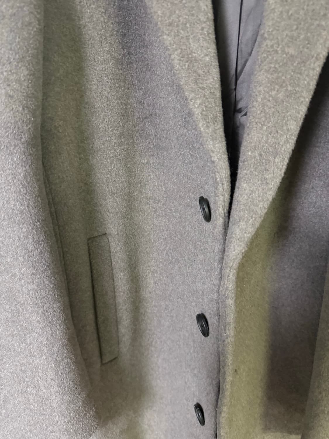 무신사스탠다드 캐시미어 블렌드 오버핏 싱글코트 2XL 토프 상품이미지6