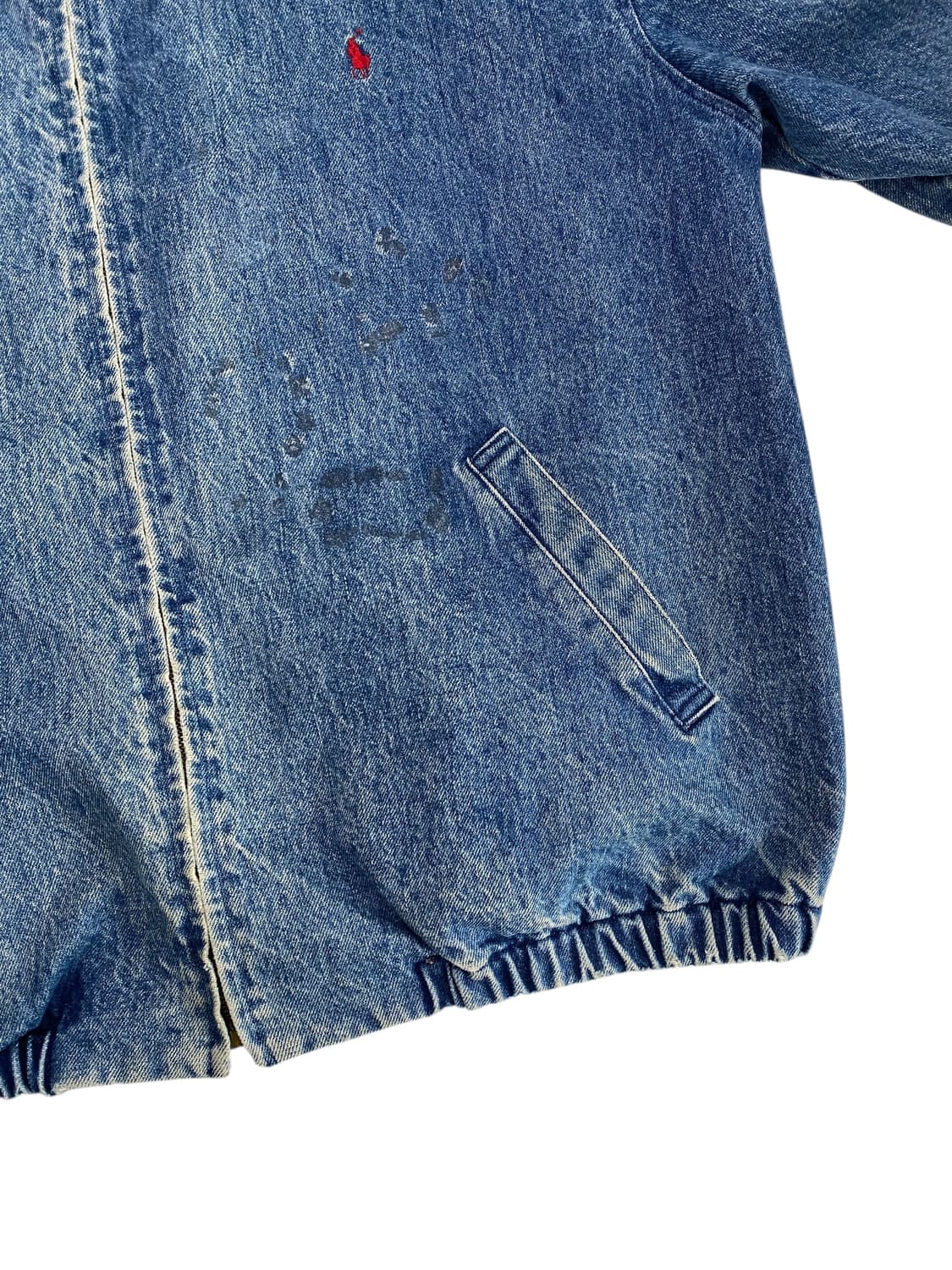 8-90's 폴로 데님 스윙탑 자켓 상품이미지5
