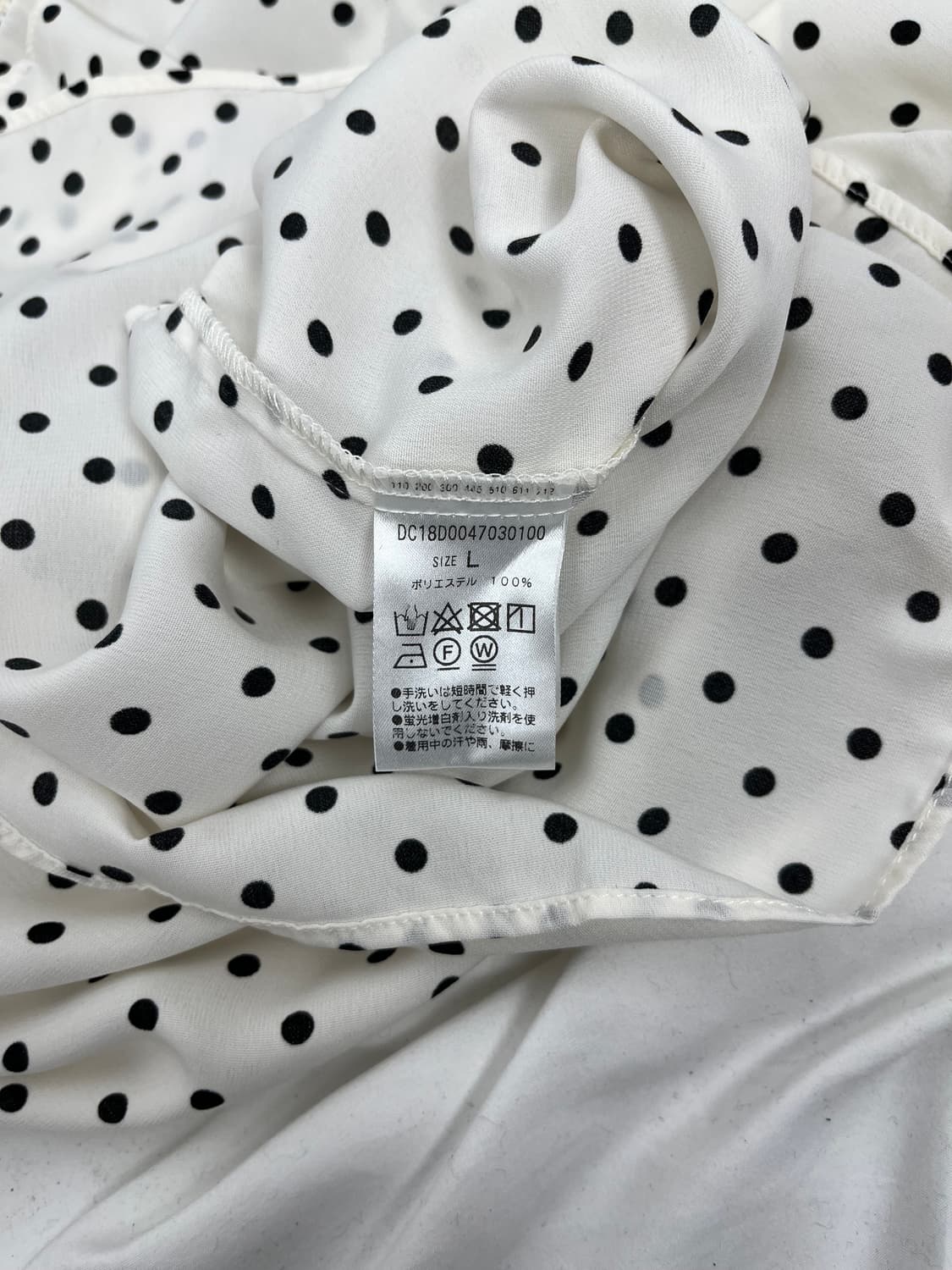 Vintage 도트패턴 7부 슬리브  상품이미지5