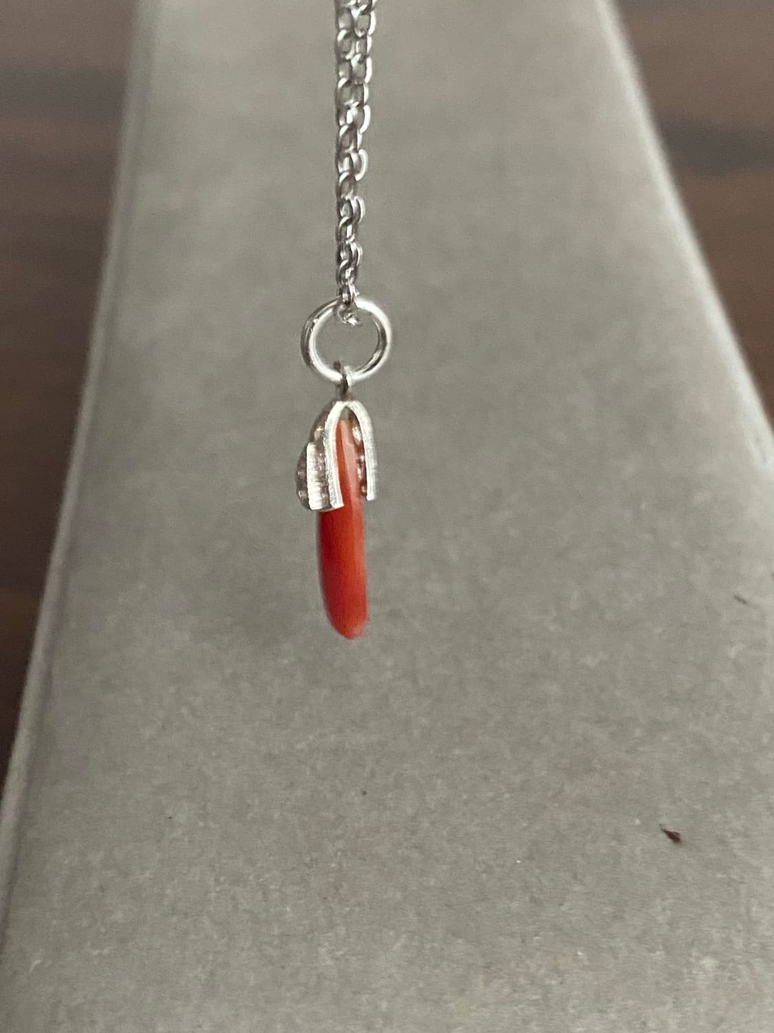 천연 산호 펜던트 실버 목걸이(925) 상품이미지7