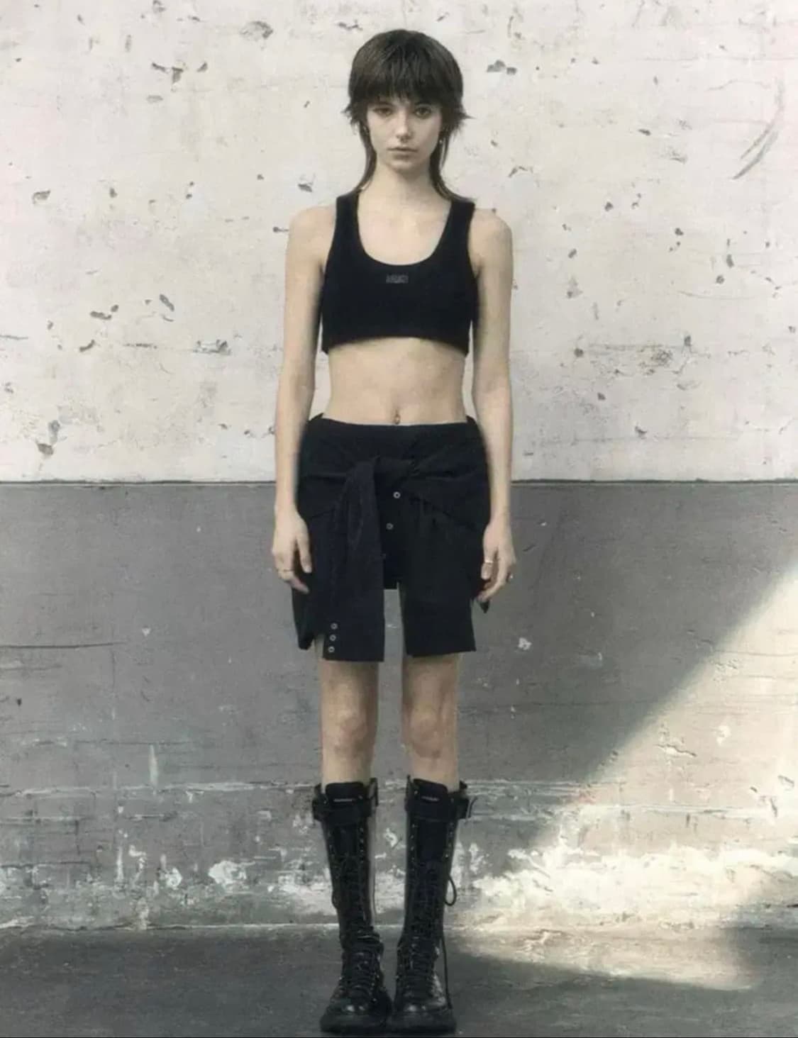 보헤미안서울 언발란스 셔츠 스커트 레이어드 치마 윤비누 상품이미지1