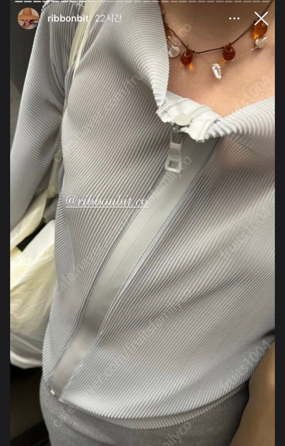 리본빛 ribbonbit 게티 집업 가디건 상품이미지3