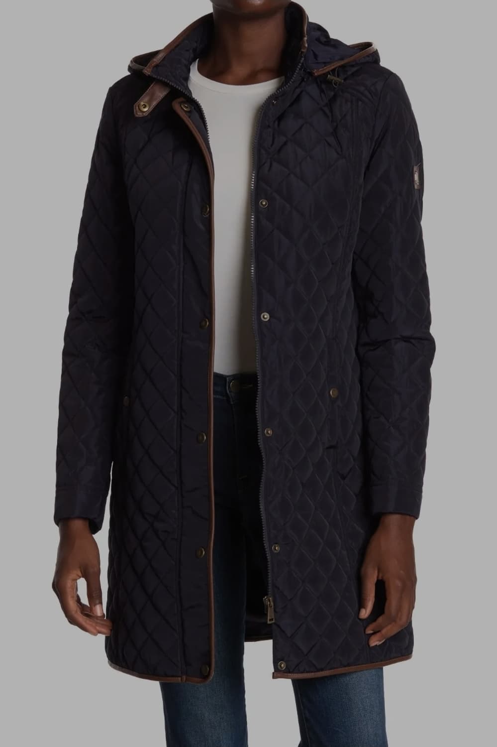 로렌 랄프로렌 후드 퀼팅 롱 자켓 S _ 여성 상품이미지1